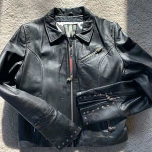 Wilson’s Leather Rocks The Who Black Jacket